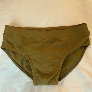 Charlie by MZ classic square cut swim brief, men’s size XS.